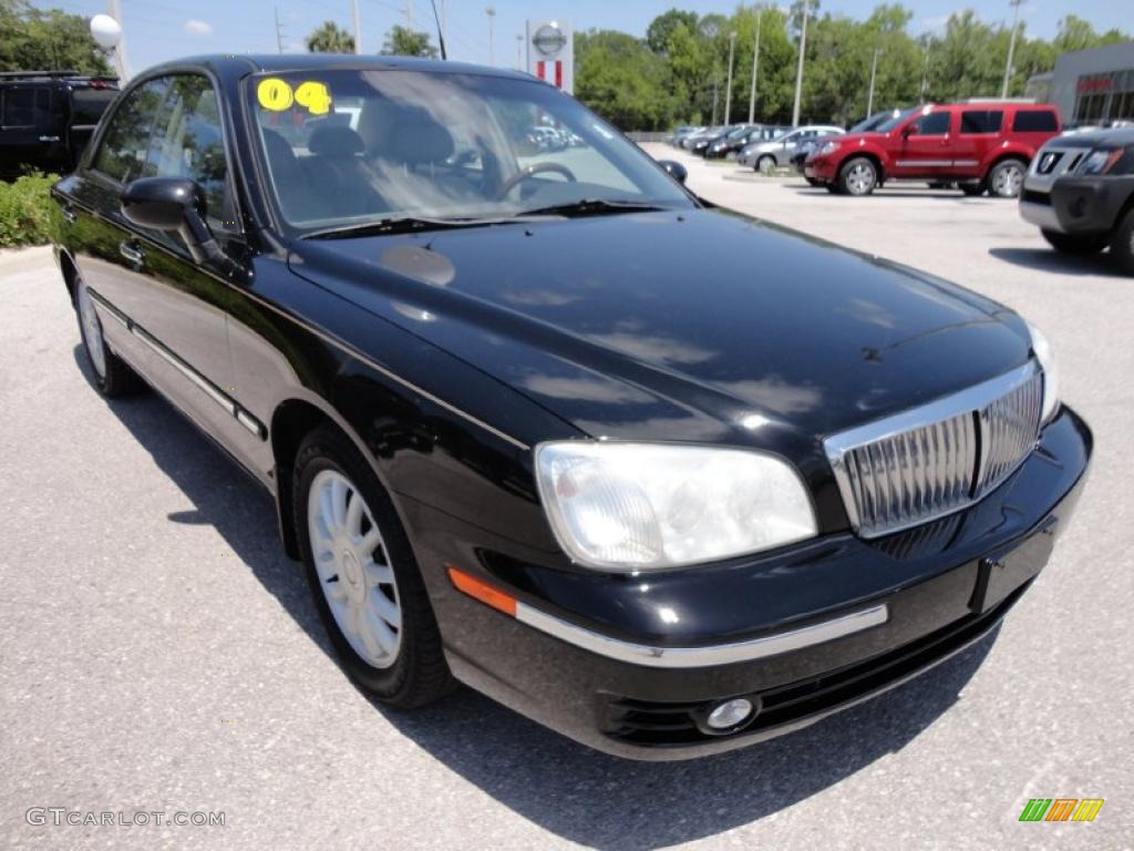 2004 XG350 L Sedan - Black Obsidian / Beige photo #14