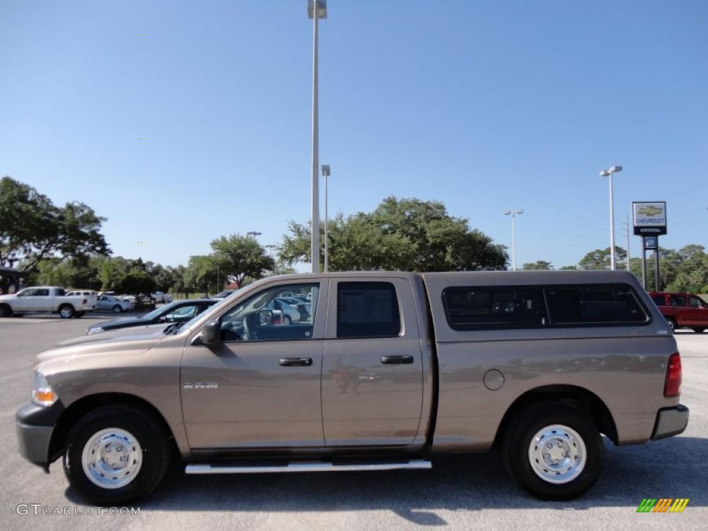 2010 Ram 1500 ST Quad Cab - Austin Tan Pearl / Dark Slate/Medium Graystone photo #2