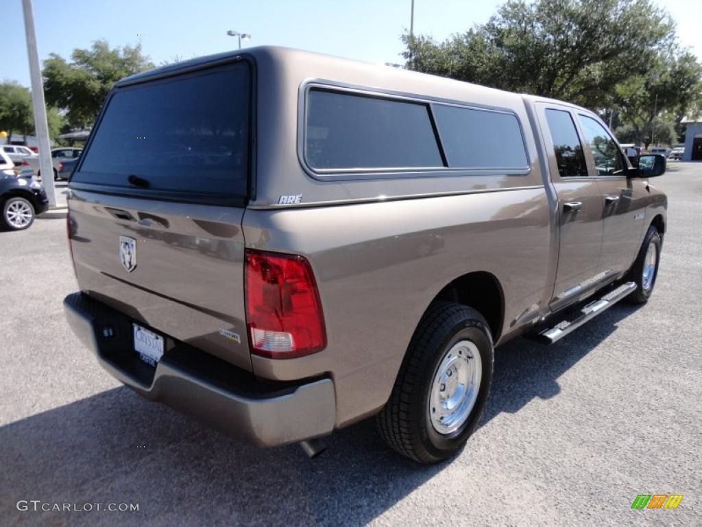 2010 Ram 1500 ST Quad Cab - Austin Tan Pearl / Dark Slate/Medium Graystone photo #11