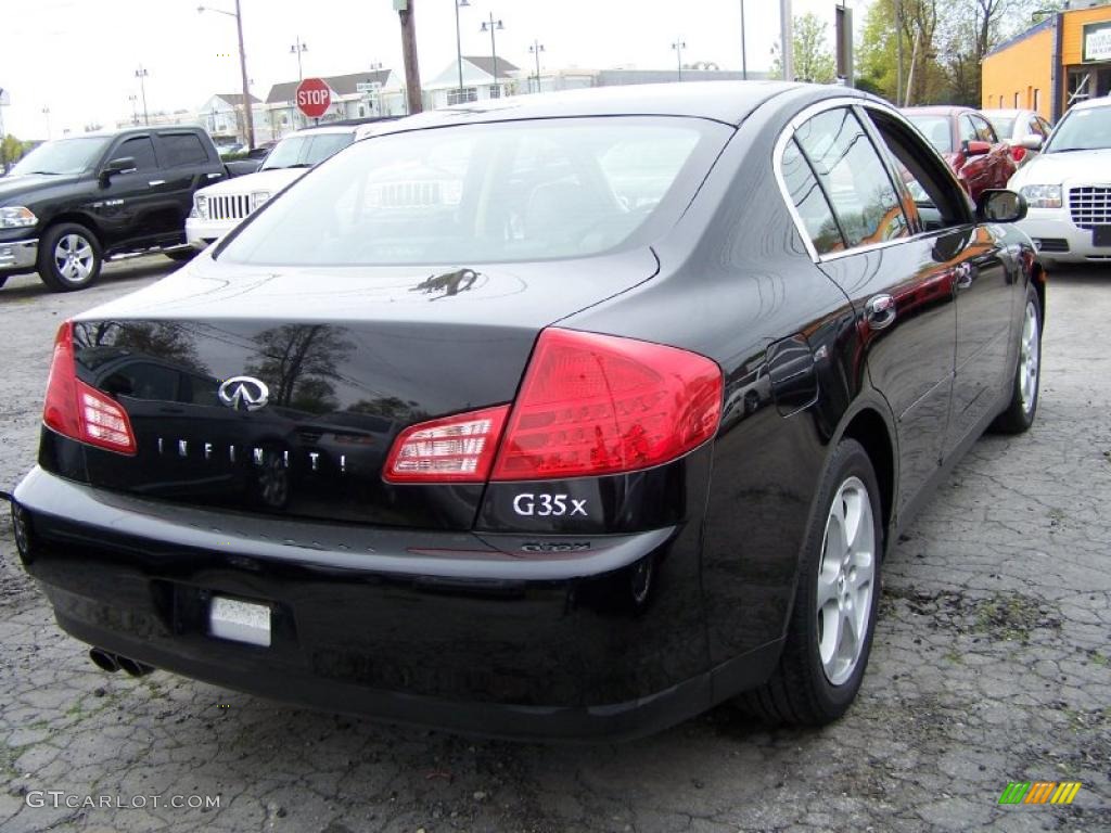 2004 G 35 x Sedan - Black Obsidian / Graphite photo #2