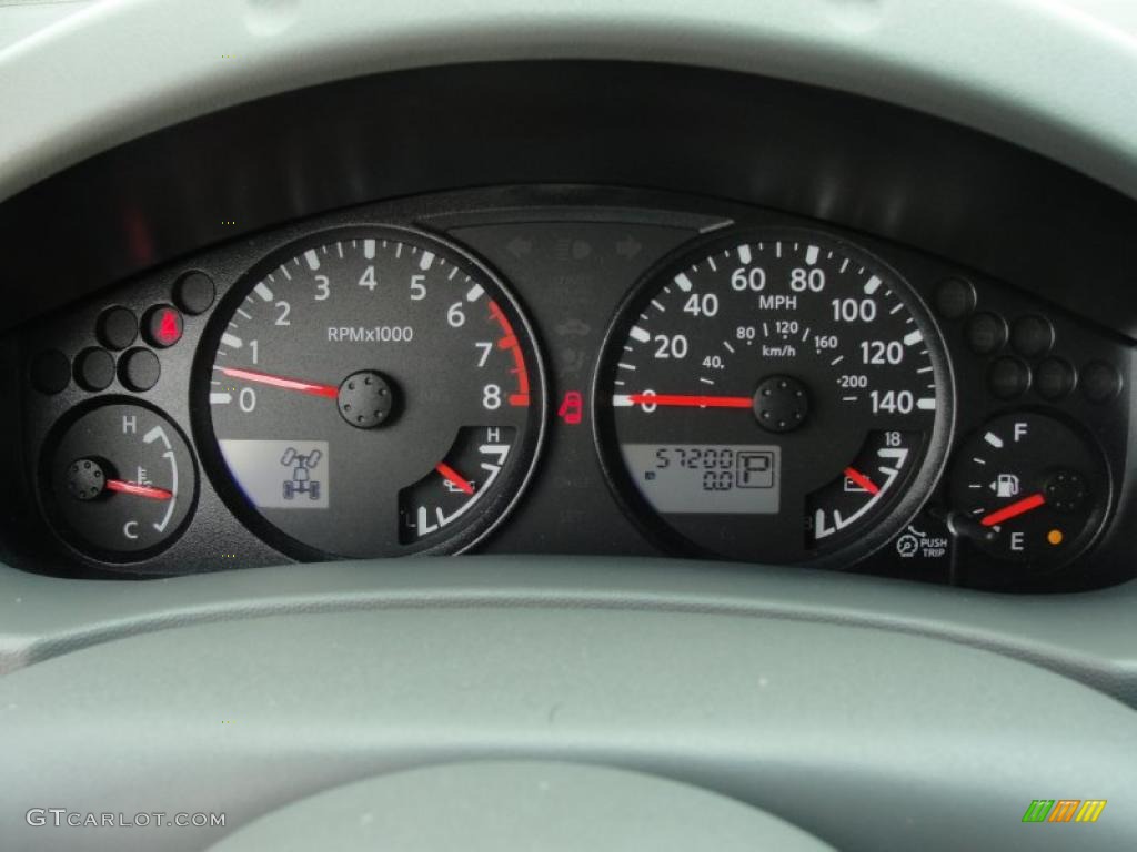 2009 Nissan Frontier SE Crew Cab 4x4 Gauges Photo #48812772