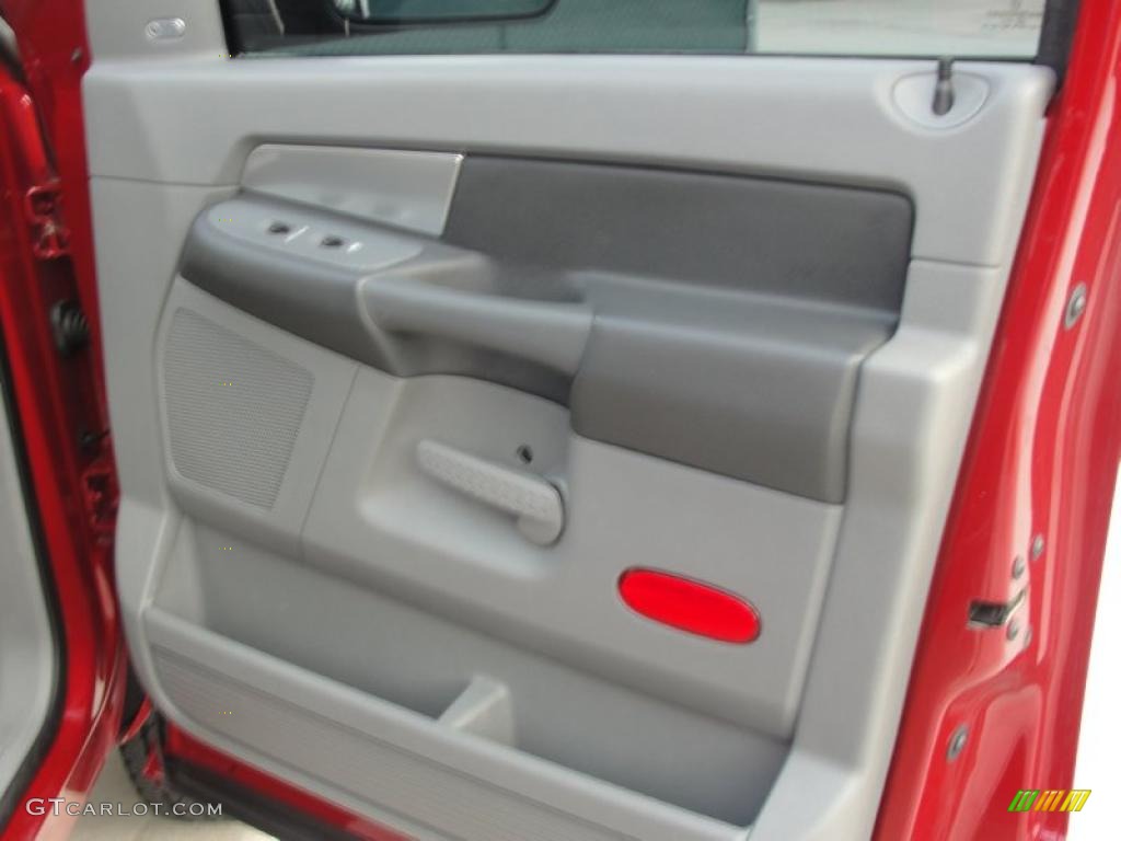 2007 Ram 3500 Big Horn Quad Cab 4x4 Dually - Inferno Red Crystal Pearl / Medium Slate Gray photo #30