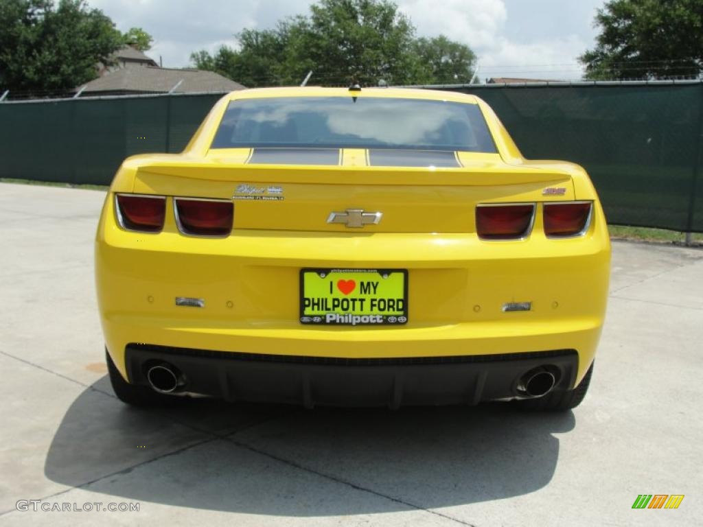 2010 Camaro SS Coupe Transformers Special Edition - Rally Yellow / Black photo #4