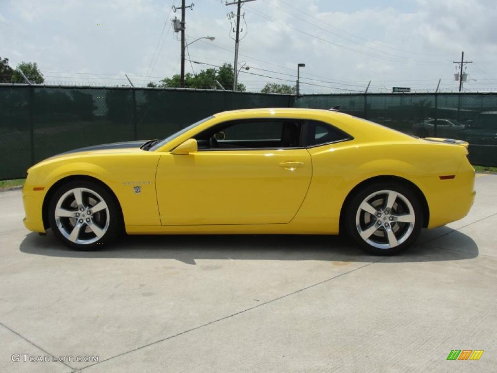 Rally Yellow 2010 Chevrolet Camaro SS Coupe Transformers Special Edition Exterior Photo #48813162