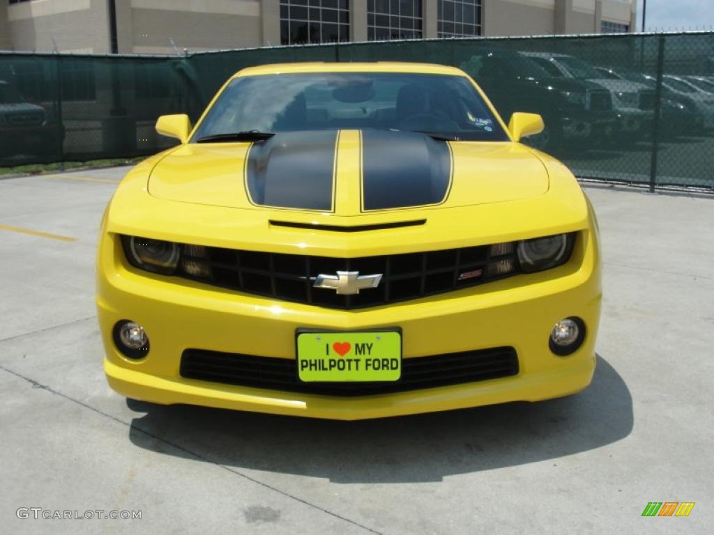 2010 Camaro SS Coupe Transformers Special Edition - Rally Yellow / Black photo #8