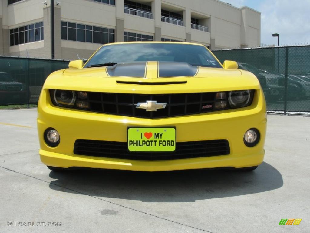 2010 Camaro SS Coupe Transformers Special Edition - Rally Yellow / Black photo #9