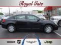 Brilliant Black Crystal Pearl 2009 Chrysler Sebring LX Sedan