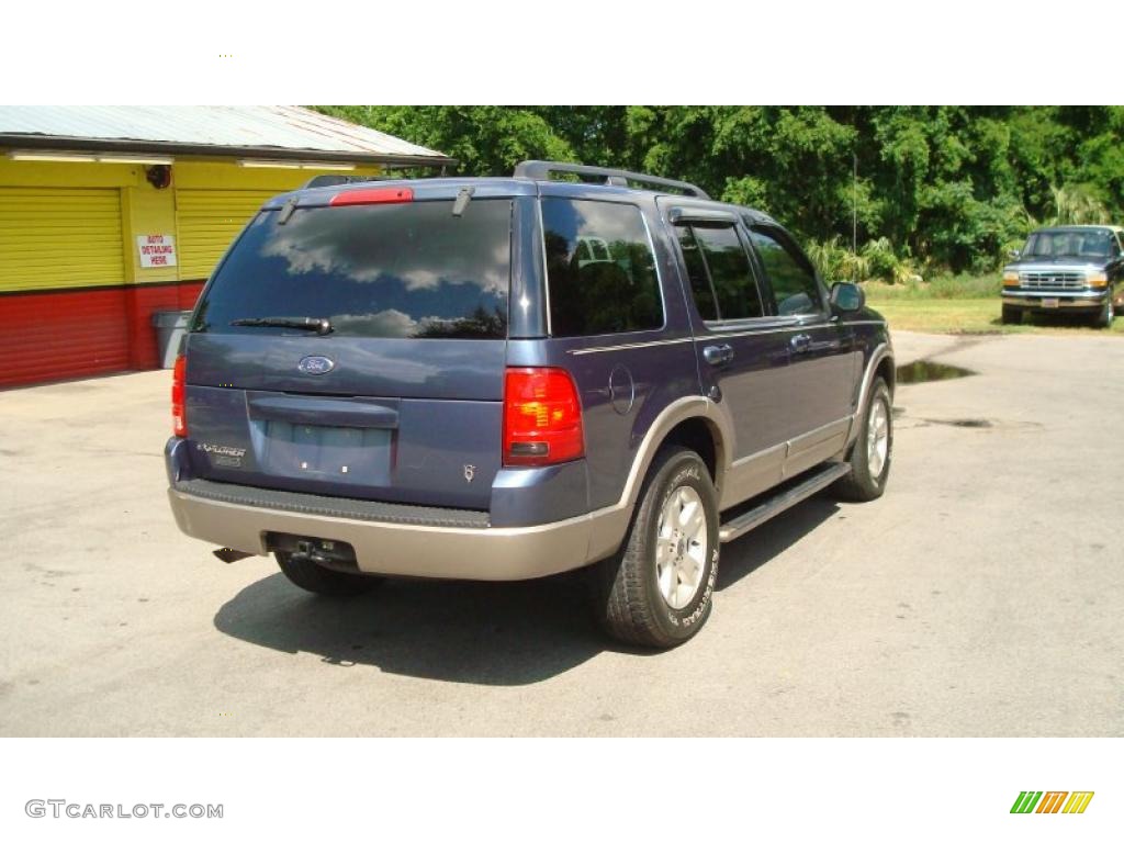 2003 Explorer Eddie Bauer - Medium Wedgewood Blue Metallic / Medium Parchment Beige photo #3