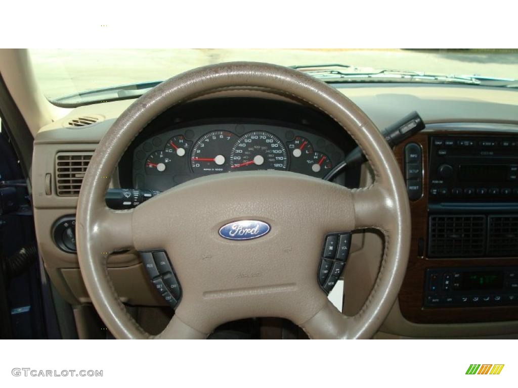 2003 Explorer Eddie Bauer - Medium Wedgewood Blue Metallic / Medium Parchment Beige photo #12