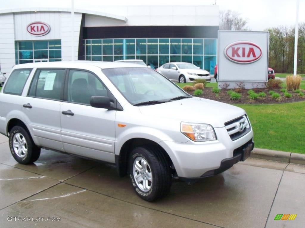 2007 Pilot LX 4WD - Billet Silver Metallic / Gray photo #1