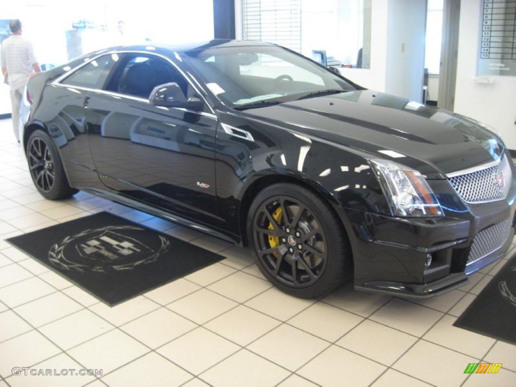 Black Diamond Tricoat 2011 Cadillac CTS -V Coupe Black Diamond Edition Exterior Photo #48817113