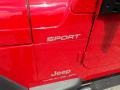 2004 Flame Red Jeep Wrangler Sport 4x4  photo #24