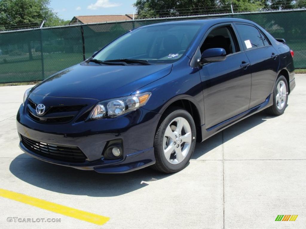 2011 Corolla S - Nautical Blue Metallic / Dark Charcoal photo #7