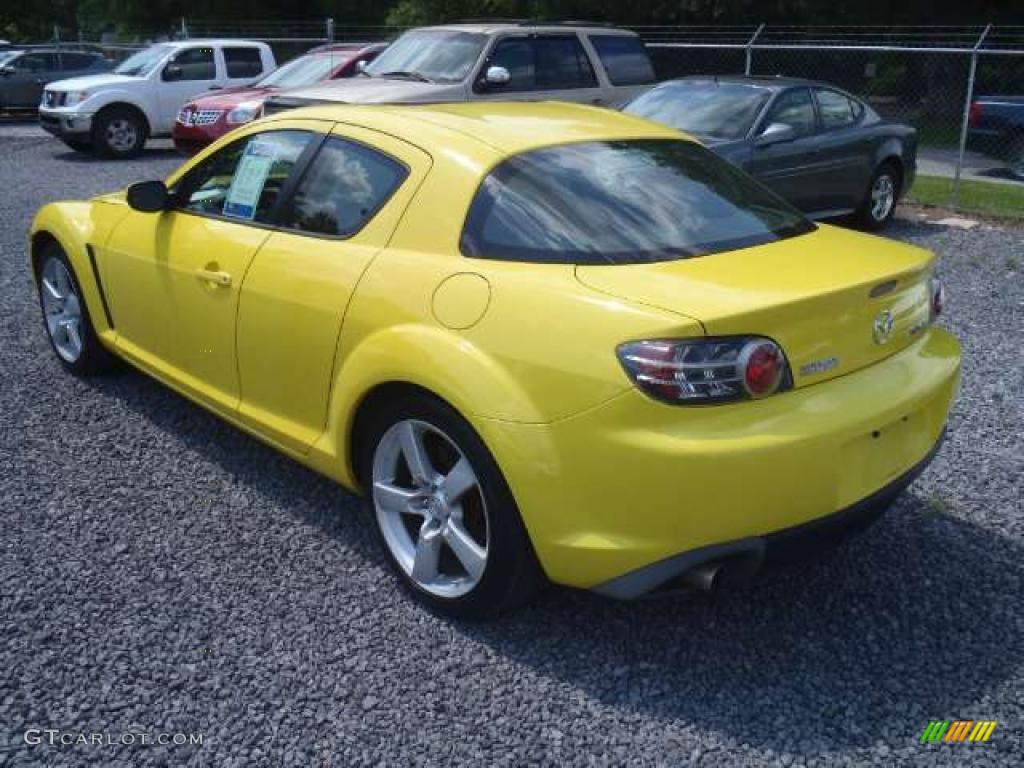 Lightning Yellow 2004 Mazda RX-8 Grand Touring Exterior Photo #48820443