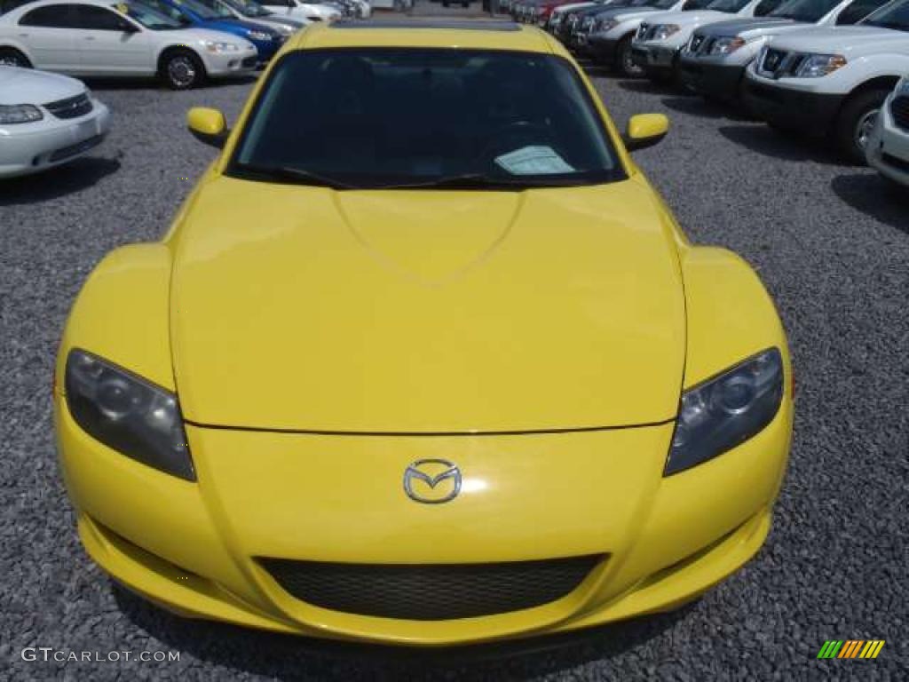 Lightning Yellow 2004 Mazda RX-8 Grand Touring Exterior Photo #48820458