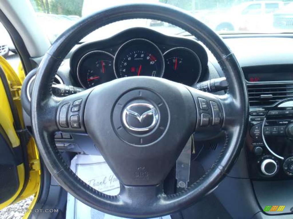 2004 RX-8 Grand Touring - Lightning Yellow / Black photo #10