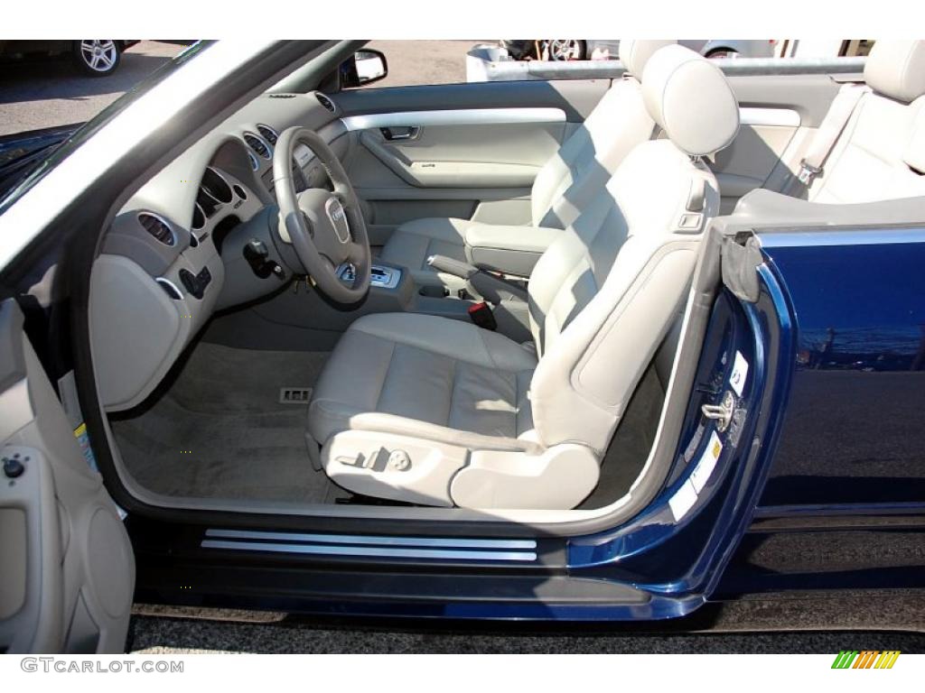 2008 A4 2.0T quattro Cabriolet - Deep Sea Blue Pearl Effect / Light Gray photo #9