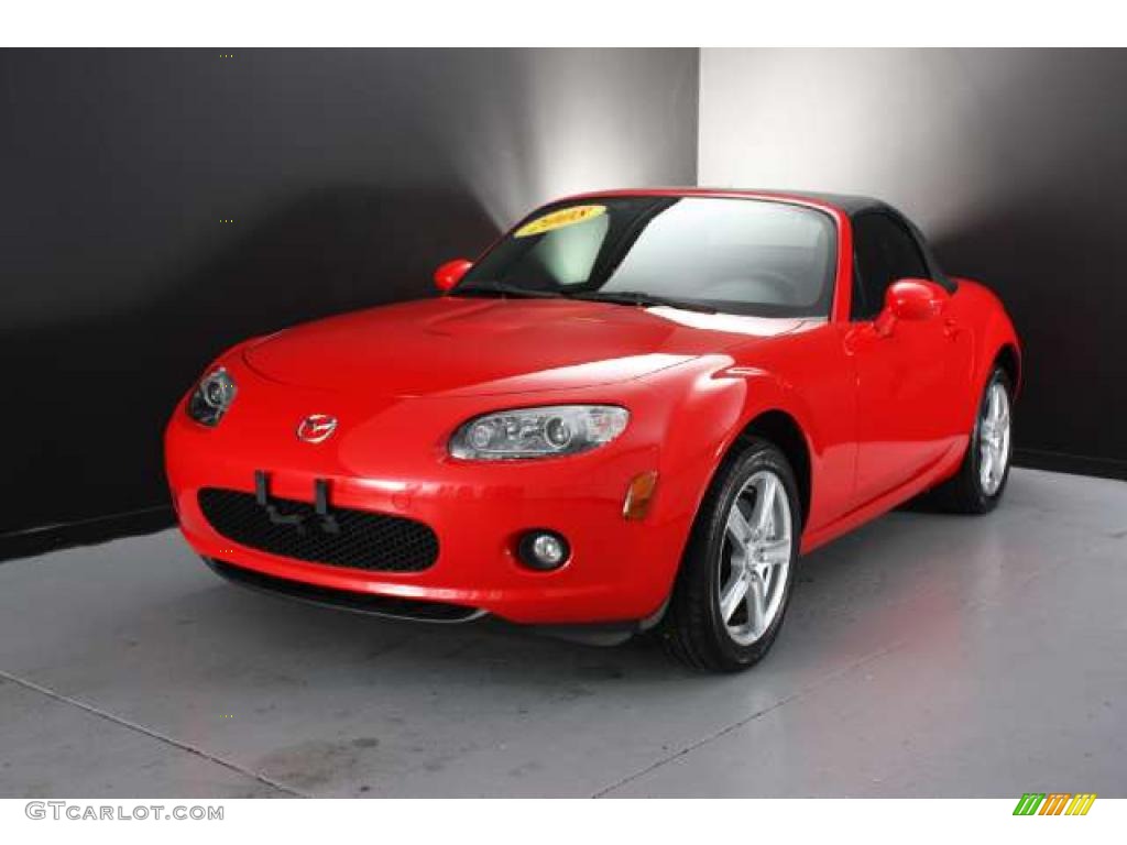 True Red 2008 Mazda MX-5 Miata Sport Roadster Exterior Photo #48820662