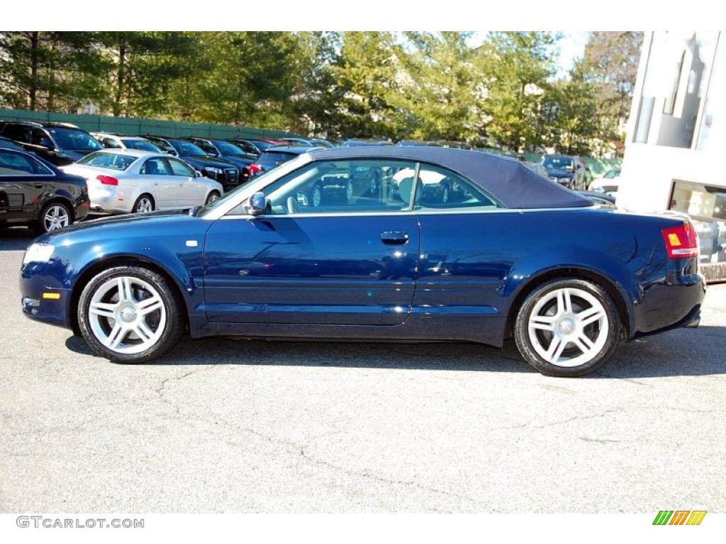 2008 A4 2.0T quattro Cabriolet - Deep Sea Blue Pearl Effect / Light Gray photo #37