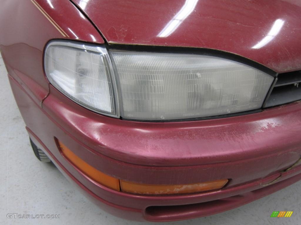 1994 Camry LE V6 Sedan - Sunfire Red Metallic / Gray photo #8