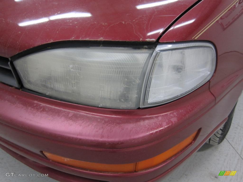 1994 Camry LE V6 Sedan - Sunfire Red Metallic / Gray photo #9