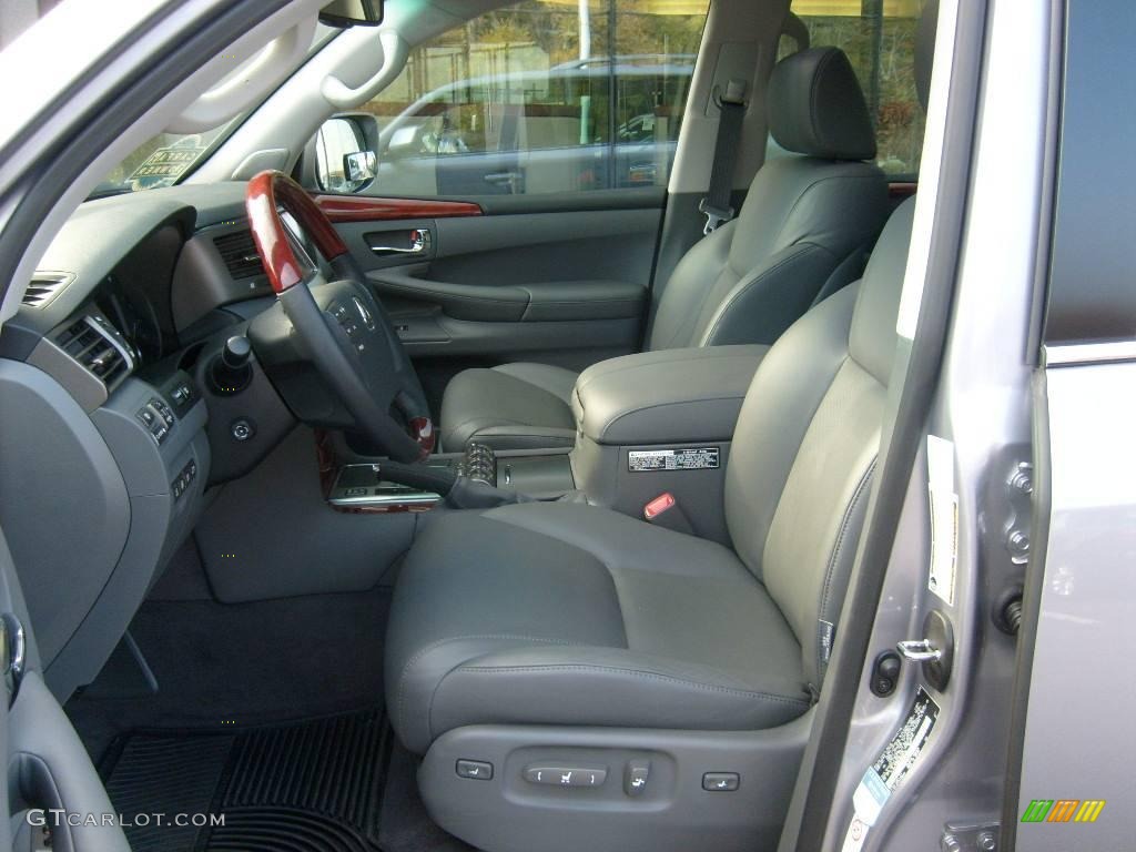 2008 LX 570 - Twilight Gray Metallic / Dark Gray photo #9