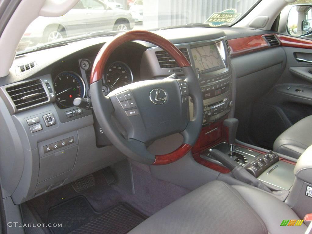2008 LX 570 - Twilight Gray Metallic / Dark Gray photo #10