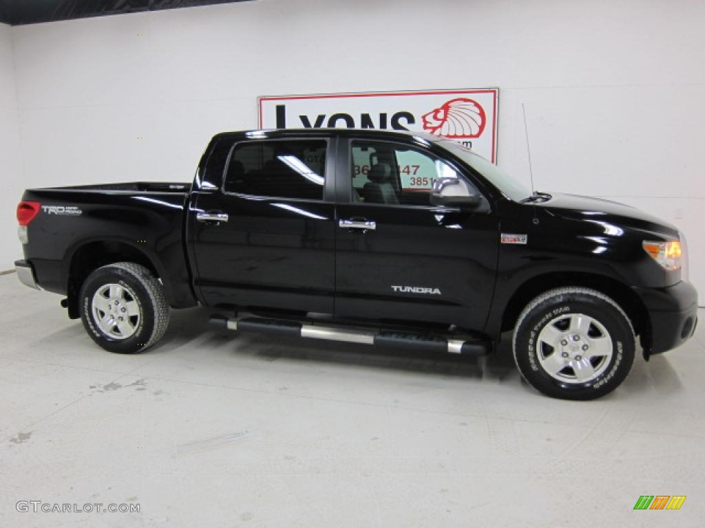 2007 Tundra Limited CrewMax 4x4 - Black / Graphite Gray photo #15