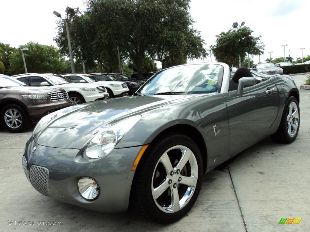 2007 Solstice Roadster - Sly Gray / Steel/Sand photo #14