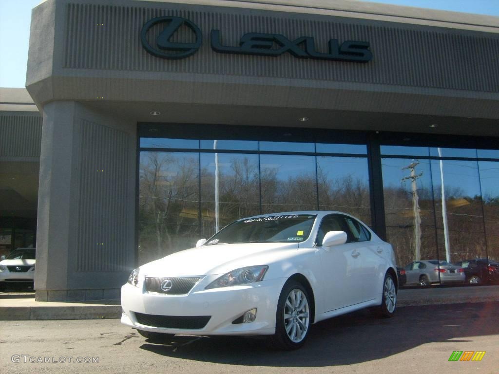 2008 IS 250 AWD - Starfire White Pearl / Cashmere Beige photo #1