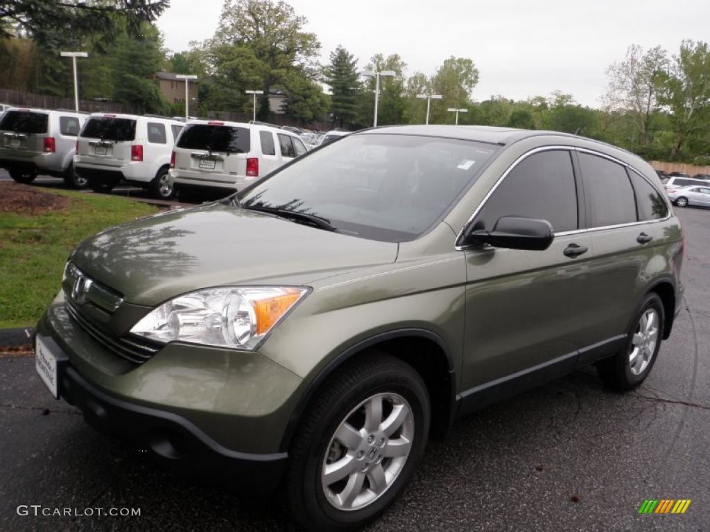 2008 CR-V EX - Green Tea Metallic / Ivory photo #7