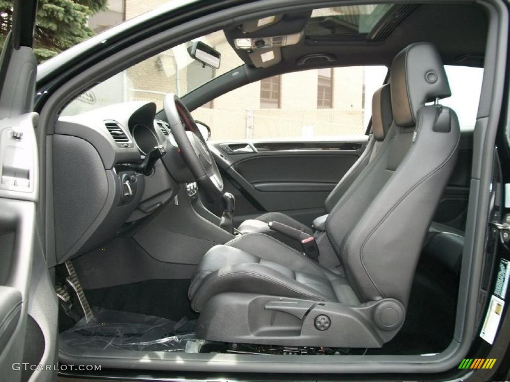 Titan Black Leather Interior 2010 Volkswagen GTI 2 Door Photo #48825405