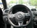 Titan Black Leather 2010 Volkswagen GTI 2 Door Steering Wheel
