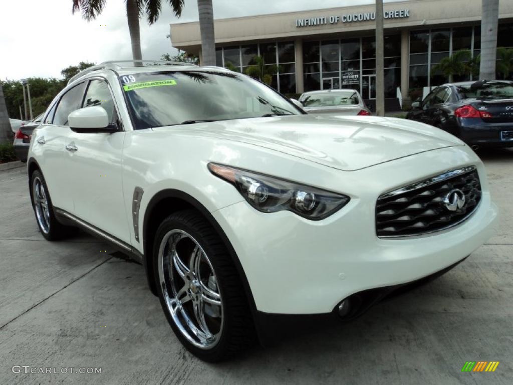 Moonlight White 2009 Infiniti FX 50 AWD S Exterior Photo #48826515