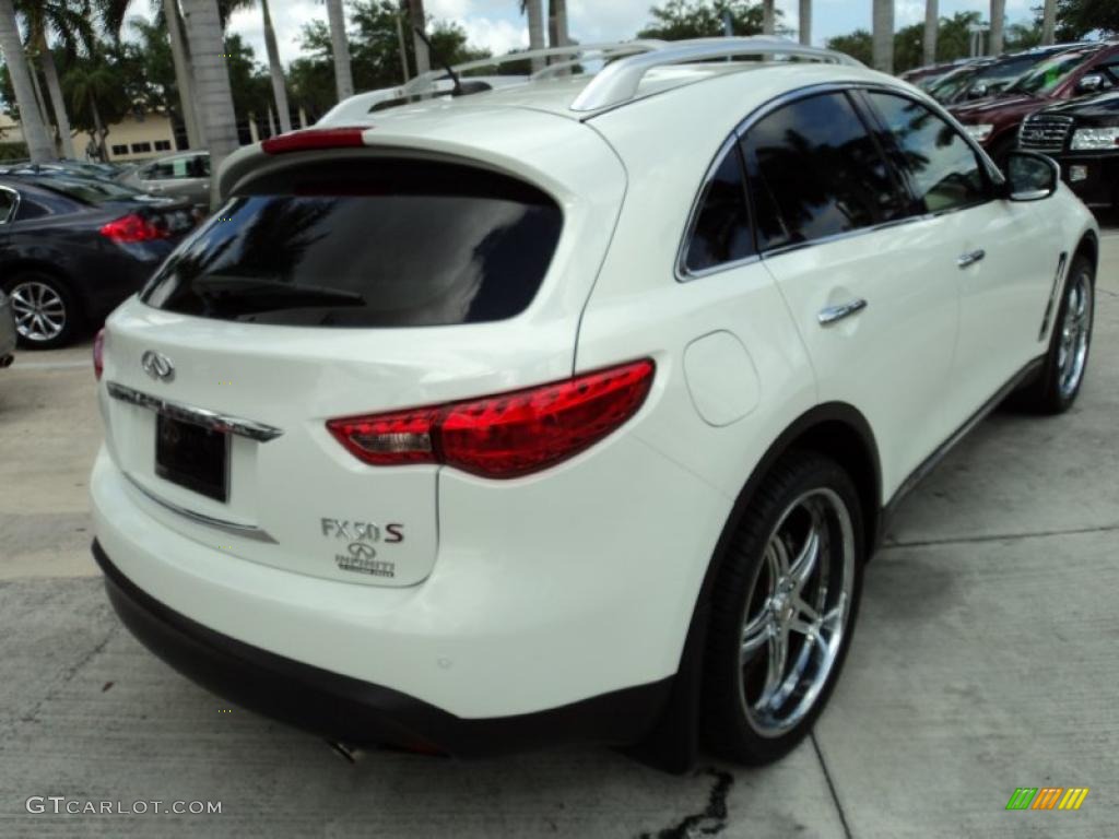 Moonlight White 2009 Infiniti FX 50 AWD S Exterior Photo #48826572