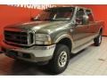 2003 Estate Green Metallic Ford F250 Super Duty King Ranch Crew Cab 4x4  photo #2