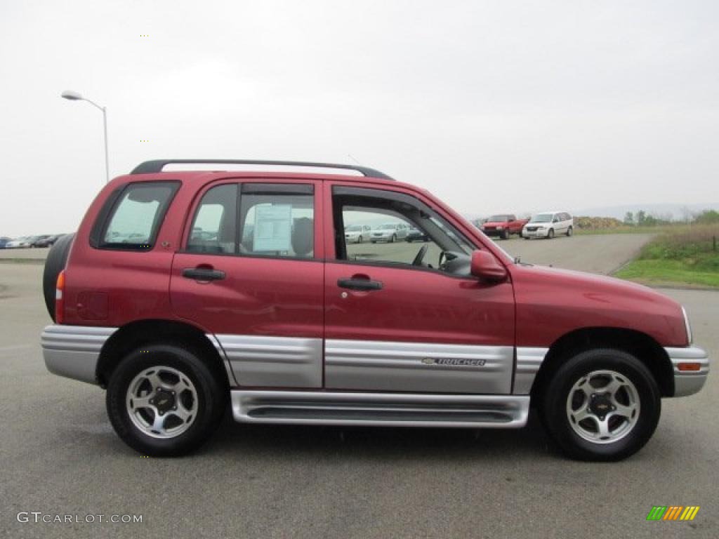 Sunset Red Metallic 2001 Chevrolet Tracker LT Hardtop 4WD Exterior Photo #48827397