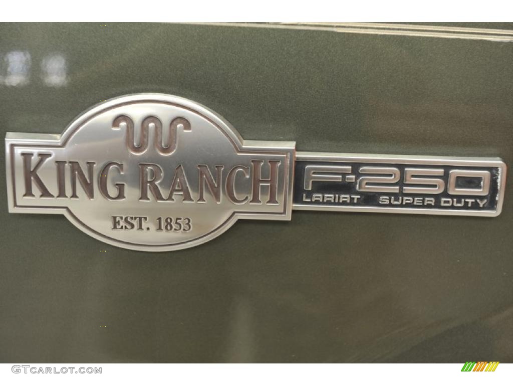 2003 F250 Super Duty King Ranch Crew Cab 4x4 - Estate Green Metallic / Castano Brown photo #15