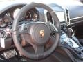Black 2011 Porsche Cayenne S Steering Wheel