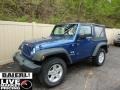 2009 Deep Water Blue Pearl Coat Jeep Wrangler X 4x4  photo #1