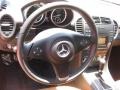 Black/Beige 2009 Mercedes-Benz SLK 300 Roadster Steering Wheel
