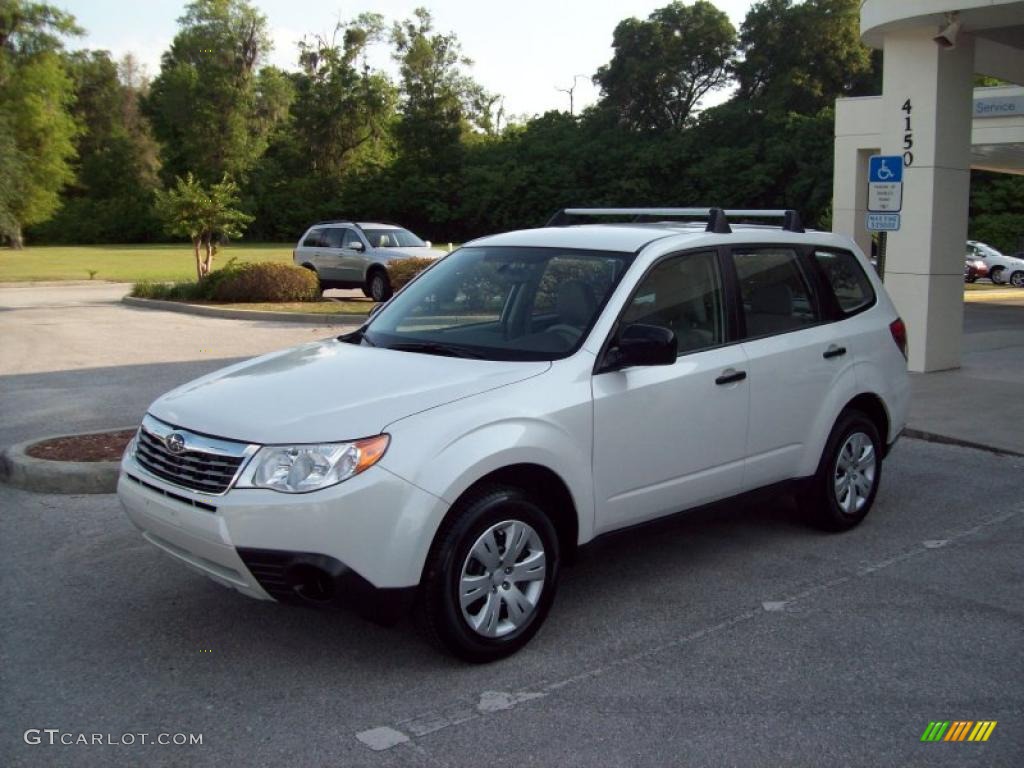 Satin White Pearl 2010 Subaru Forester 2.5 X Exterior Photo #48831570