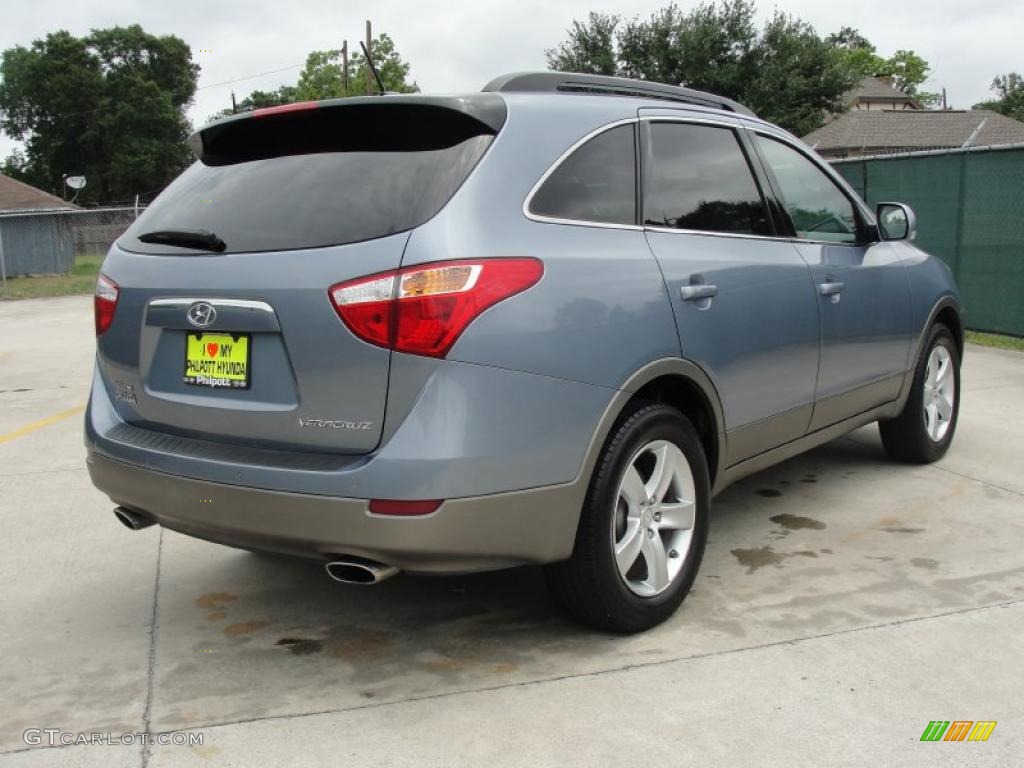 2008 Veracruz SE - Blue Titanium Metallic / Gray photo #3