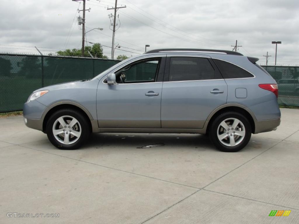 2008 Veracruz SE - Blue Titanium Metallic / Gray photo #6