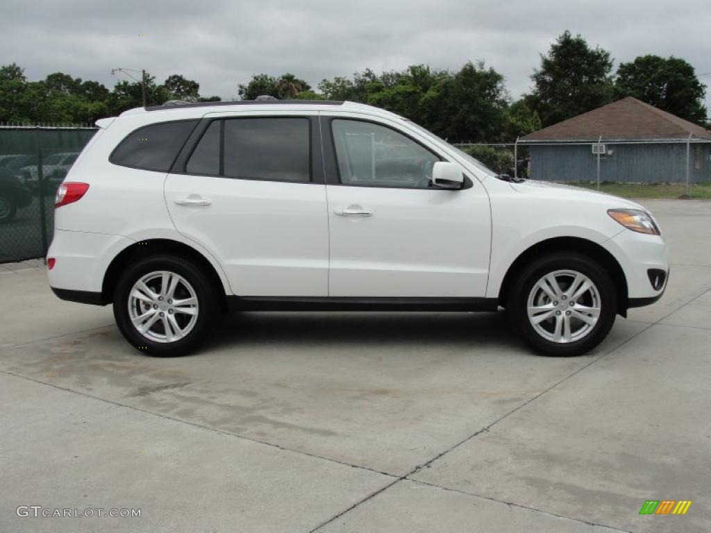 Pearl White 2010 Hyundai Santa Fe Limited Exterior Photo #48833166