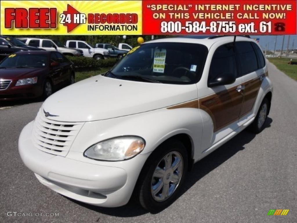 2003 PT Cruiser Limited - Stone White / Taupe/Pearl Beige photo #1