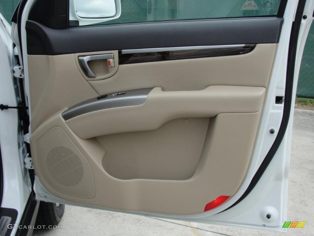 2010 Hyundai Santa Fe Limited Beige Door Panel Photo #48833520