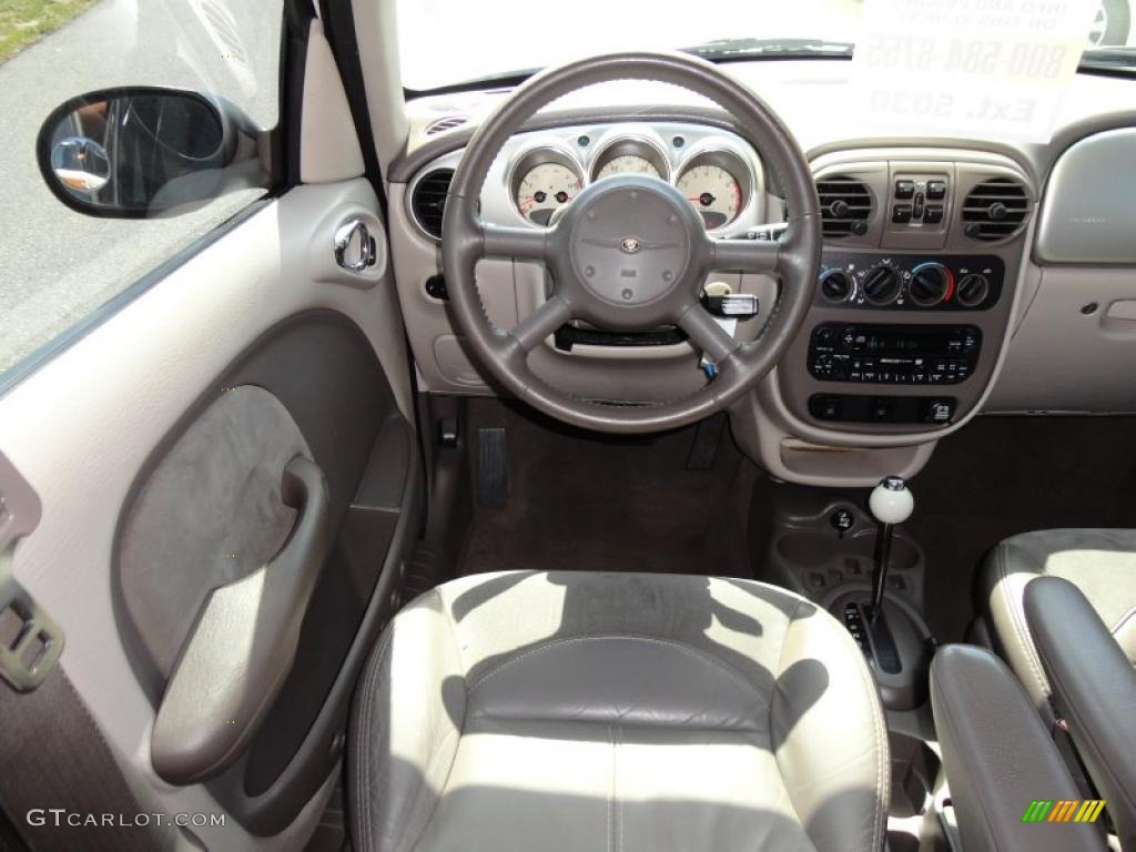 2003 Chrysler PT Cruiser Limited Taupe/Pearl Beige Dashboard Photo #48833553