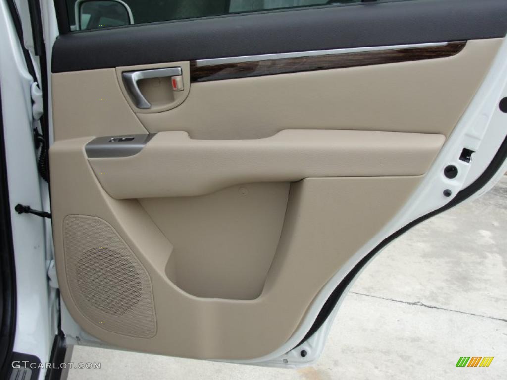 2010 Hyundai Santa Fe Limited Beige Door Panel Photo #48833580