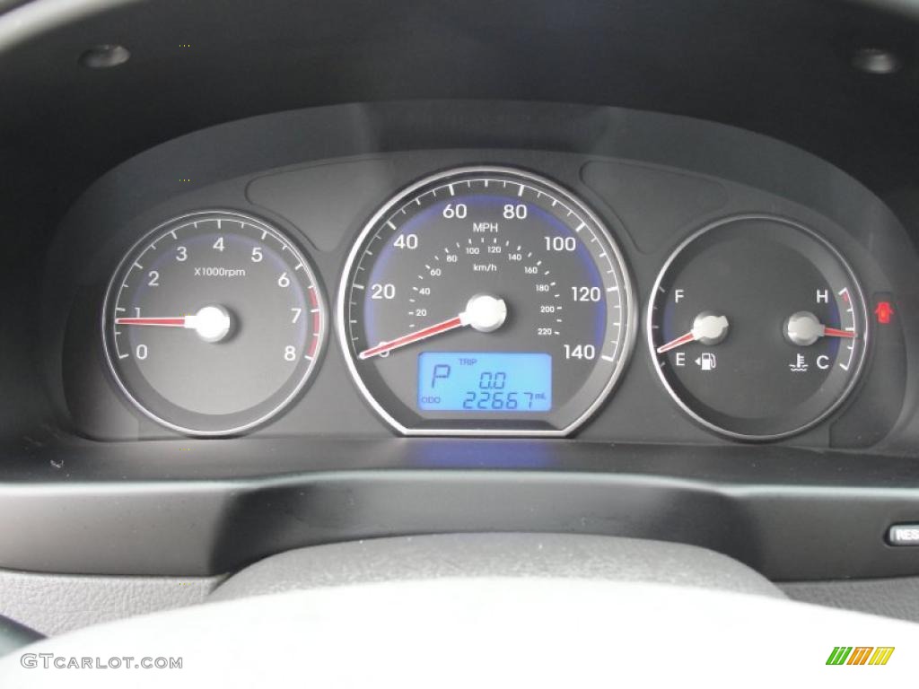 2010 Hyundai Santa Fe Limited Gauges Photo #48833889